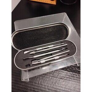 Rainbow Stainless Steel Wax Carving Tools Set with Silicone Container - 7 Pcs